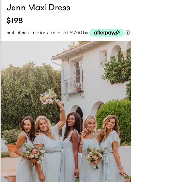 NWT Icy Blue Jenn Maxi Dress - Picture 3 of 3